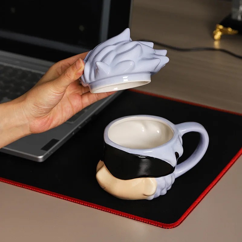 New 400Ml Creative Cartoon Satoru Gojo Geto Suguru Ceramic Cup Anime Jujutsu