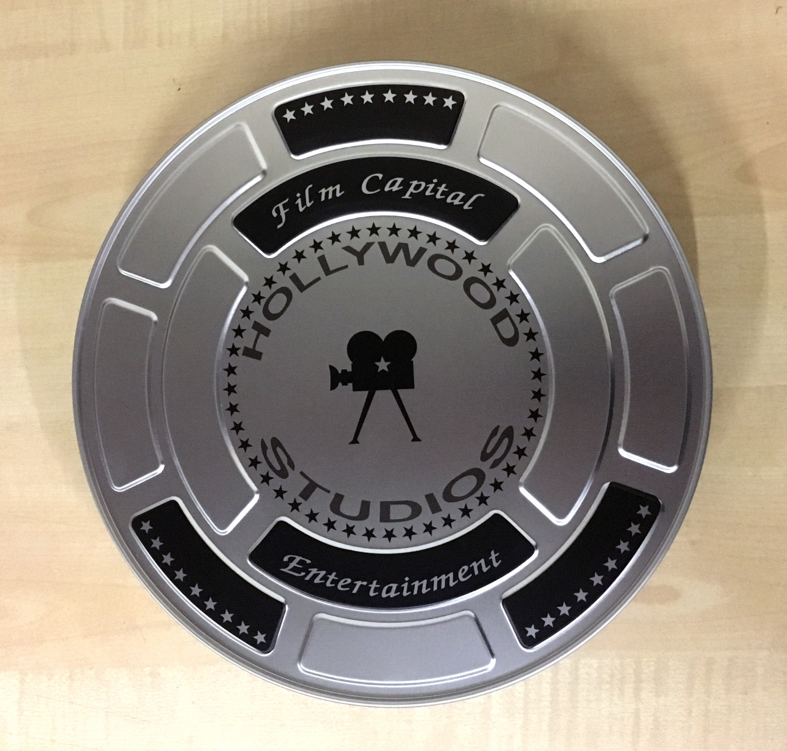 Hollywood Studios Film Cans / Canister – Silver Color – 4001