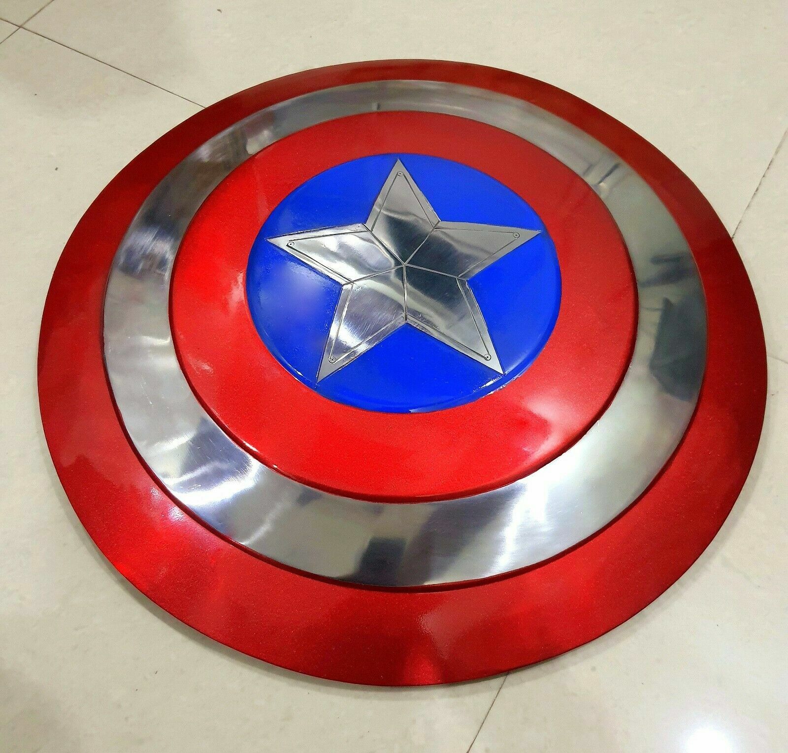 Captain America Metal Shield 1/6 Scale Can Buckle Hand For 12” inch