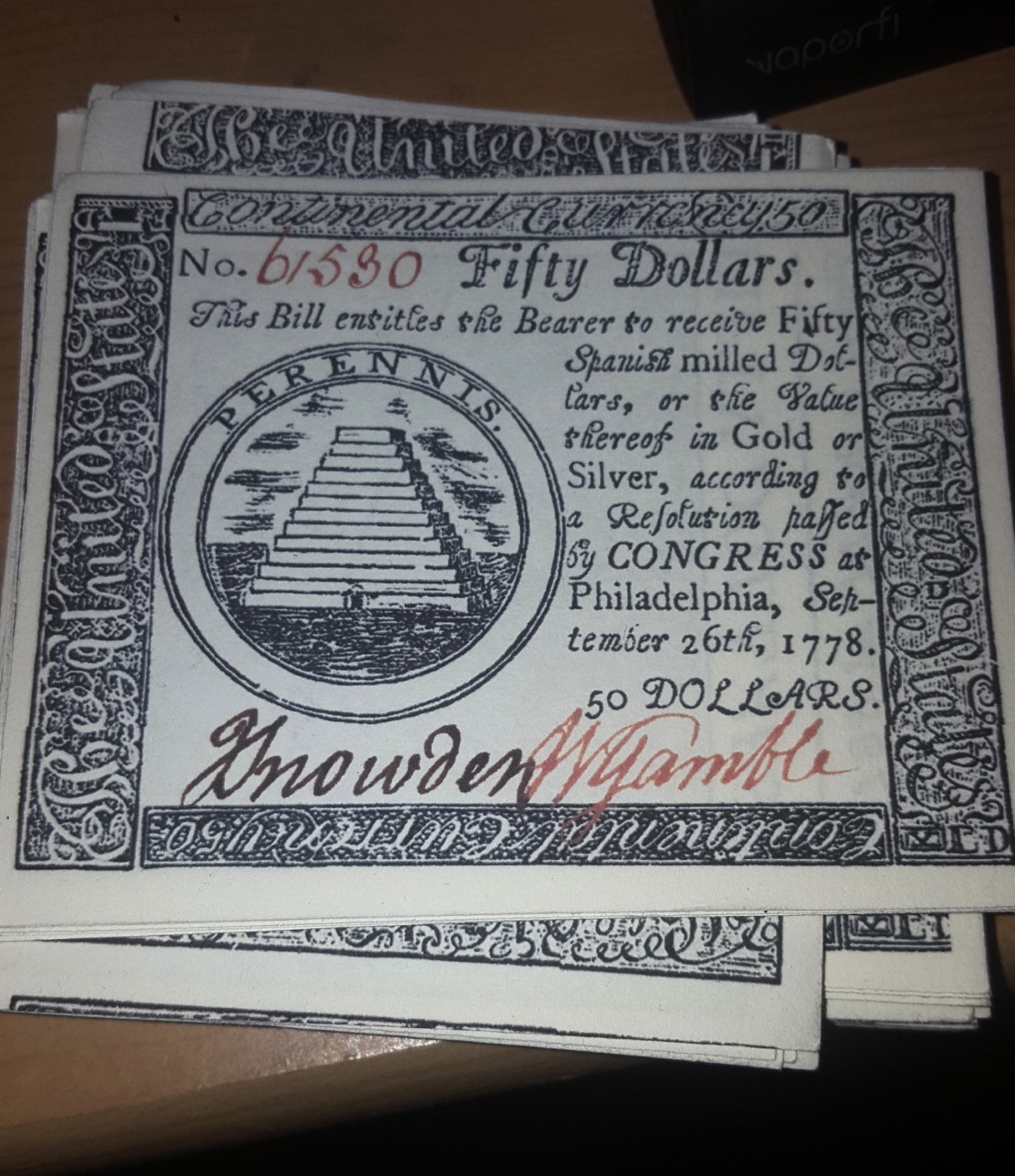 Turn AMC Washington Spies Counterfeit Money Season 3 (4 notes)