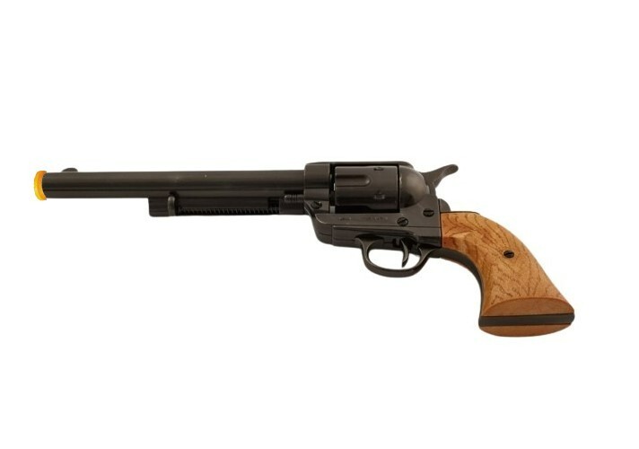 Denix M1873 Non-Firing Cavalry Revolver Replica with Wood Grain Grips, 7.5 inch